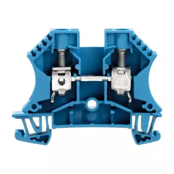 Weidmüller serie W morsetto passante per guida DIN, blu, 10 mm², 57 A, collegamento a vite, 50 pz.