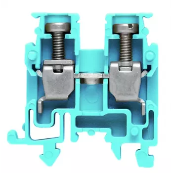 Weidmüller morsetto passante AKZ 2.5 BL, blu, collegamento a vite, 2,5 mm², 800 V, 24 A