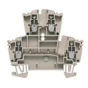 Weidmüller morsetto passante, 2,5 mm², collegamento a vite, blu, guida DIN