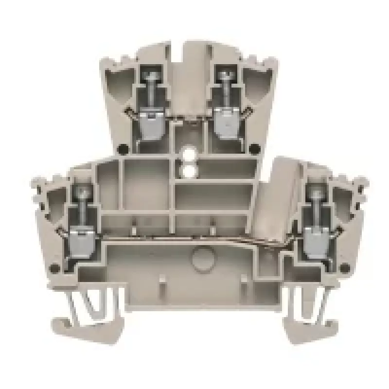 Weidmüller morsetto passante, 2,5 mm², collegamento a vite, blu, guida DIN