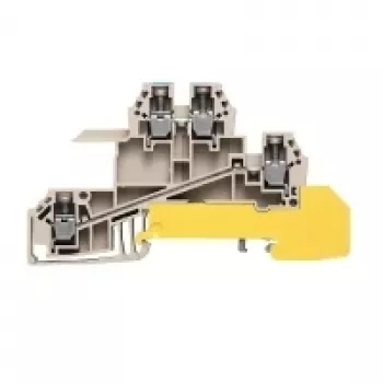 Weidmüller morsetto passante, collegamento a vite, 2,5 mm², 24 A, 800 V, beige, 50 pz.