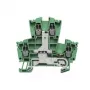 Weidmüller morsetto passante per guida DIN, collegamento a vite, 2,5 mm², 24 A, 800 V, verde, 100 pz.