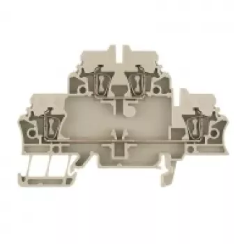 Weidmüller morsetto passante serie ZDK 2.5, connessione a molla, 2,5 mm², beige, 50 pz.
