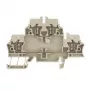 Weidmüller ZDK 2.5 morsetto passante, collegamento a molla, 2,5 mm², beige, 50 pezzi