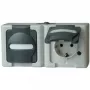 HEINRICH KOPP BLUE ELECTRIC combinazione da parete interruttore e presa Schuko, grigio (131256002)