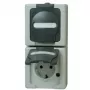 Heinrich Kopp 131456008 presa Schuko 2 posti verticale, da parete, nero/grigio, 250V, 16A