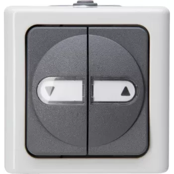 Heinrich Kopp 561556004 meccanismo pulsante nero/bianco termoplastica IP44 10A 250V