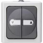 Heinrich Kopp 561556004 meccanismo pulsante nero/bianco termoplastica IP44 10A 250V