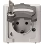 HEINRICH KOPP presa Schuko 1 posto con serratura di sicurezza, da parete, per ambienti umidi BLUE ELECTRIC grigio (103656005)