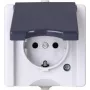 HEINRICH KOPP presa Schuko 1 posto da parete per ambienti umidi proAQA grigio 16A 250V (947456005)