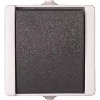 Heinrich Kopp 540656002 deviatore, da parete, IP44, 10A, 250V, nero/bianco, termoplastica, design Paris