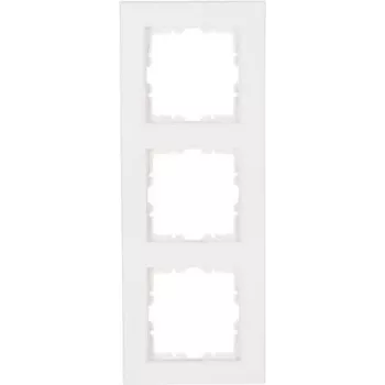 Heinrich Kopp 402729008 cornice a 1 posto in plastica bianca per interruttori e prese