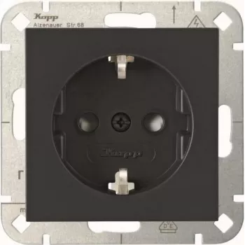 Heinrich Kopp HK07 presa Schuko con protezione maggiorata contro i contatti, bianco puro