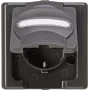 Heinrich Kopp presa Schuko da parete per ambienti umidi 1 posto BlueElectric antracite