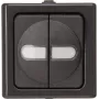 Heinrich Kopp BlueElectric Series interruttore a parete 2 posti antracite