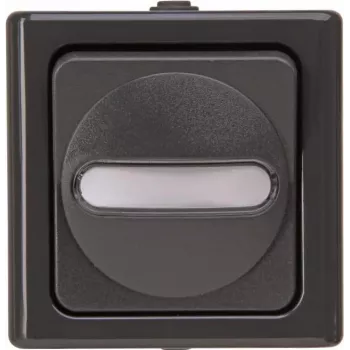 Heinrich Kopp interruttore a bilanciere antracite 1 posto a parete IP44 BlueElectric con spia di controllo