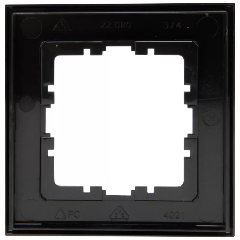 Heinrich Kopp cornice copriforo HK07 1 posto nero opaco