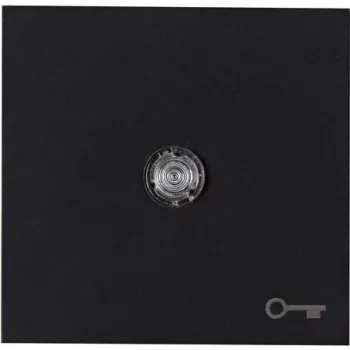 Heinrich Kopp HK07 bilanciere a parete con lente, nero opaco, simbolo chiave/porta