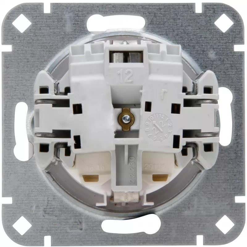 Heinrich Kopp presa SCHUKO a incasso nero opaco 1 posto 16A 250V
