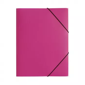 PAGNA Cartella documenti A4 polipropilene rosa con elastico formato verticale