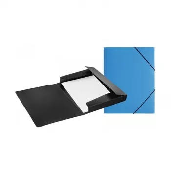 PAGNA PP 12 Cartella portadocumenti A4 polipropilene nero formato orizzontale bottone automatico