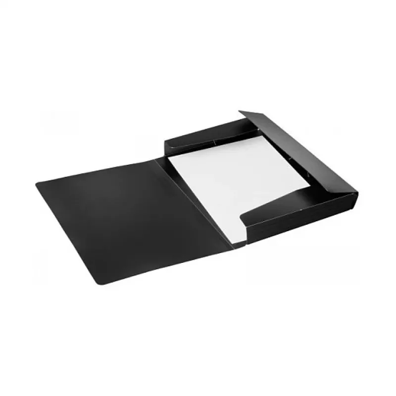 PAGNA PP 12 Cartella portadocumenti A4 polipropilene nero formato orizzontale bottone automatico