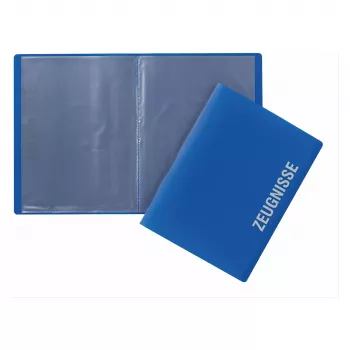 PAGNA cartella portattestati DIN A4 10 tasche blu