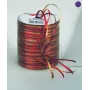 C.E. Pattberg nastro regalo raffia lucido rosso/oro 3,0 mm x 50,0 m