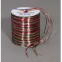 C.E. Pattberg nastro regalo raffia lucido rosso/marrone/verde 3,0 mm x 50,0 m