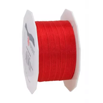 C.E. Pattberg Four Seasons nastro regalo seta opaca rosso 10 mm x 25 m