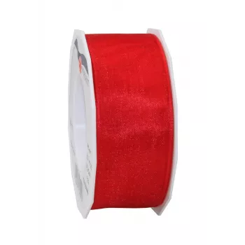 C.E. Pattberg Four Seasons nastro regalo satin opaco rosso 40 mm x 25 m