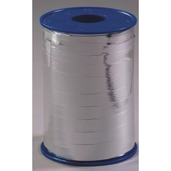 C.E. Pattberg nastro regalo MEXICO rivestito molto lucido su un lato / lato posteriore opaco argento 10,0 mm x 20 m