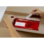 Vereinigte Papierwarenfabriken Docufix busta portadocumenti autoadesiva DL DDT/fattura rosso/trasparente confezione da 1000