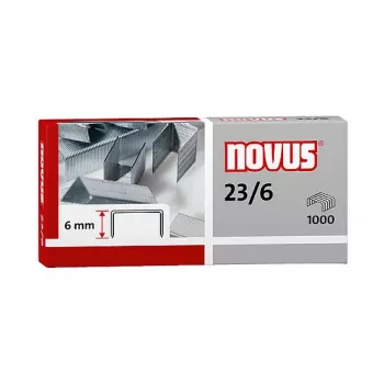 Novus Dahle 042-0039 confezione punti - 6 mm - 1000 punti in acciaio inox - capacità 30 fogli