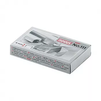 Novus No.111 punti - 4 mm - 2000 pezzi - 15 fogli - metallo - grigio