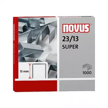 Novus Dahle Novus 23/13 SUPER confezione punti - 1,3 cm - 1000 punti - acciaio - acciaio inox