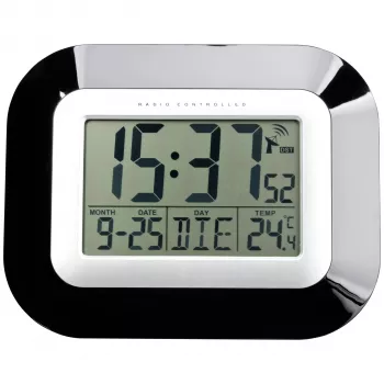 TFA 60.4503 Orologio radiocontrollato da parete sveglia digitale nero