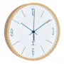 TFA 60.3524.06 Orologio radiocontrollato analogico con cornice in acero, blu