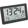 TFA Dostmann 60.2557.01 Orologio radiocontrollato con clima ambiente, display grande, nero