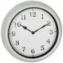 TFA 60.3067.02 Orologio da parete in metallo da esterno bianco 380 mm