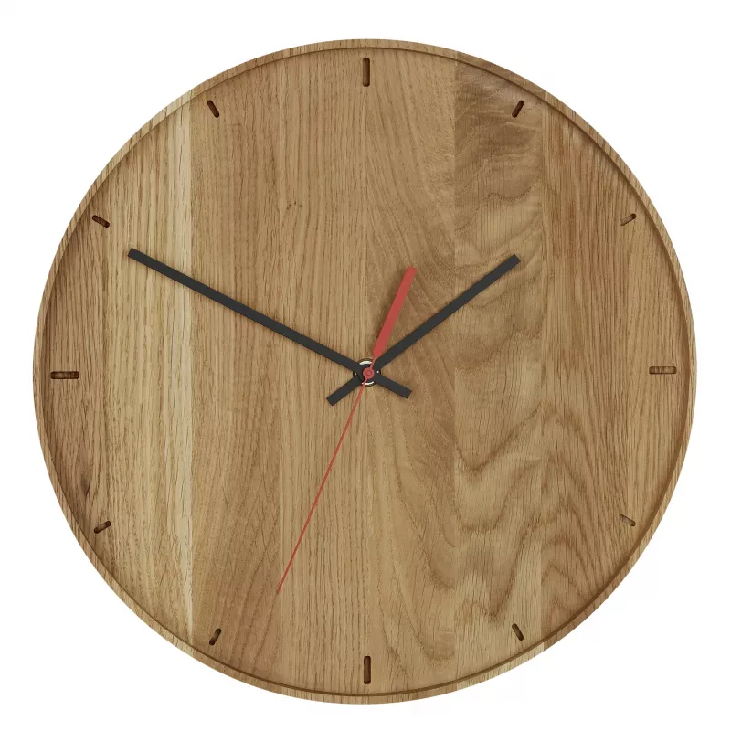 TFA Dostmann 60.3070.01 Orologio da parete al quarzo 350 mm x 40 mm vero legno di quercia