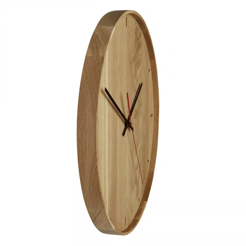 TFA Dostmann 60.3070.01 Orologio da parete al quarzo 350 mm x 40 mm vero legno di quercia
