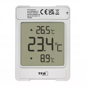 TFA WINDOO Termometro digitale da finestra argento (30.1067.15)