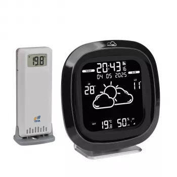 TFA TFAme 35.8102.01 Stazione meteo WLAN con LCD a colori, Wi-Fi, controllo tramite app, previsioni professionali