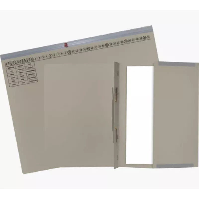 Exacompta 370210B Raccoglitore - Cartone - Grigio - 320 g/m² - 265 x 316 mm - A4