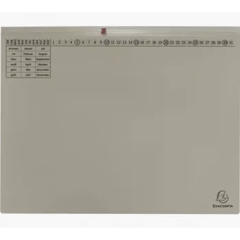 Exacompta 370310B - Raccoglitore tradizionale - Cartone - Grigio - 320 g/m² - 265 x 316 mm - A4