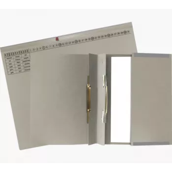 Exacompta 370310B - Raccoglitore tradizionale - Cartone - Grigio - 320 g/m² - 265 x 316 mm - A4