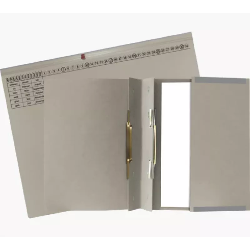 Exacompta 370310B - Raccoglitore tradizionale - Cartone - Grigio - 320 g/m² - 265 x 316 mm - A4