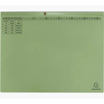 Exacompta 370325B Raccoglitore - Cartone - Verde - 320 g/m² - 265 x 316 mm