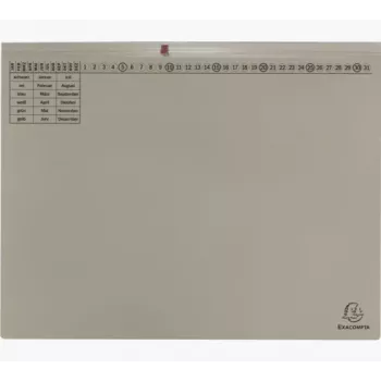 Exacompta 370410B Raccoglitore con leva A4 dorso 80 mm Grigio Cartone 320 g/m²